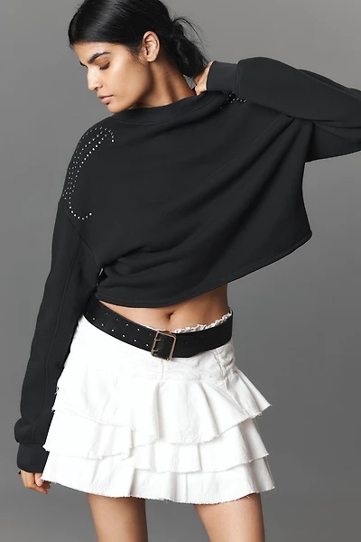 rag & bone Vintage Terry Studded Sweatshirt