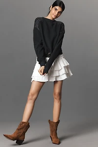 rag & bone Vintage Terry Studded Sweatshirt