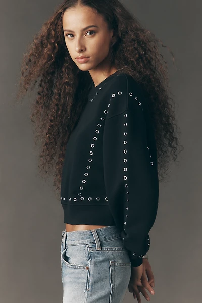 rag & bone Terry Grommet Sweatshirt