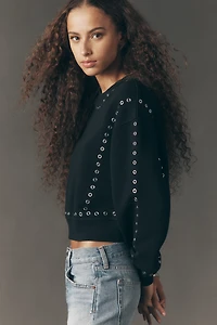 rag & bone Terry Grommet Sweatshirt