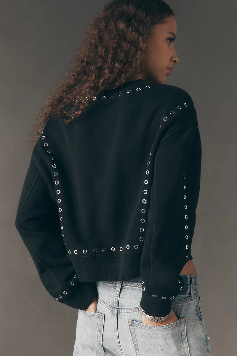 rag & bone Terry Grommet Sweatshirt