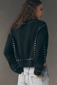 rag & bone Terry Grommet Sweatshirt