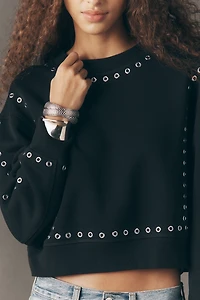 rag & bone Terry Grommet Sweatshirt