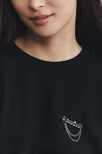 Maeve Brooch Embellished Sweatshirt