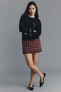 Maeve Brooch Embellished Sweatshirt