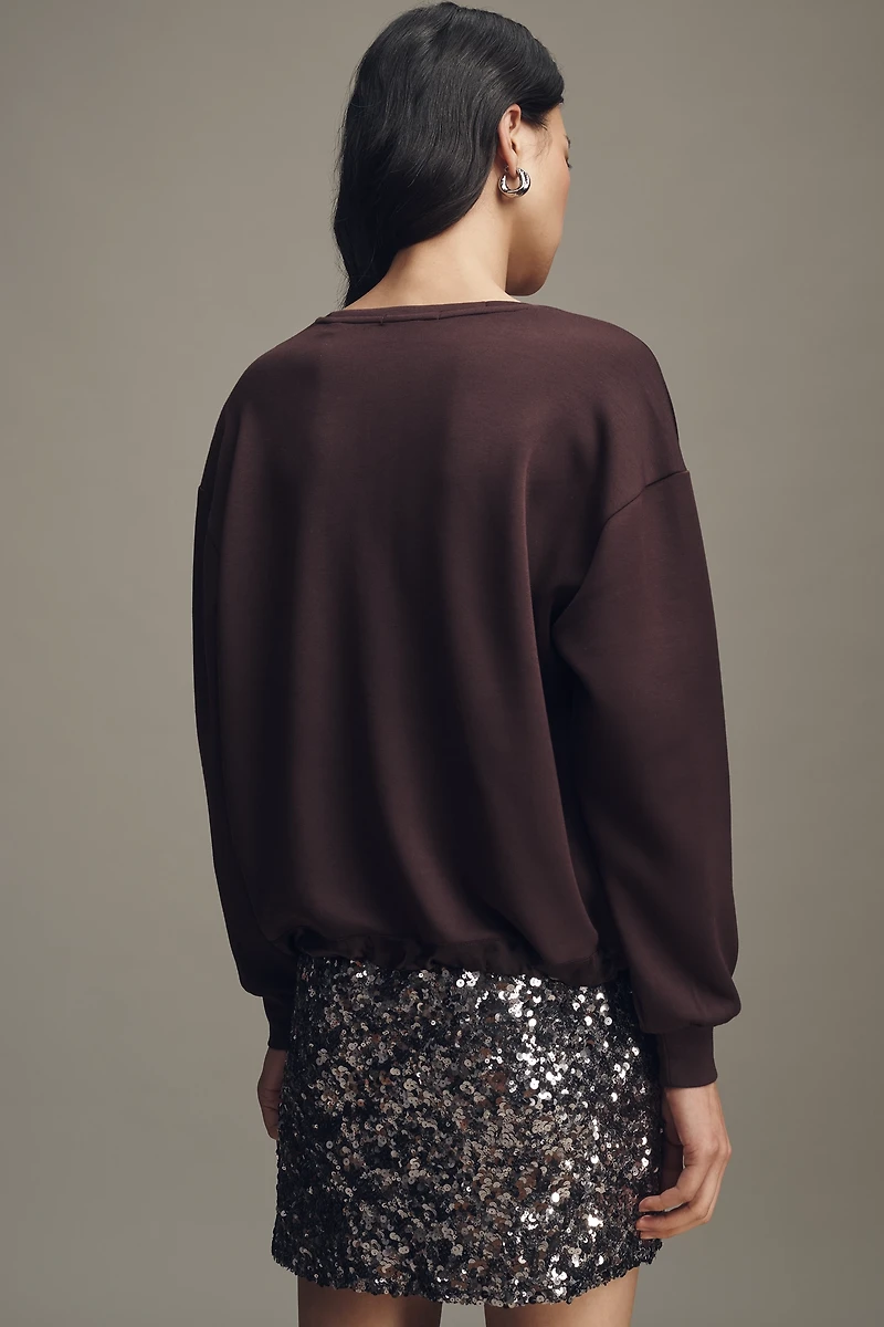 Scotch & Soda V-Neck Drawstring Sweatshirt