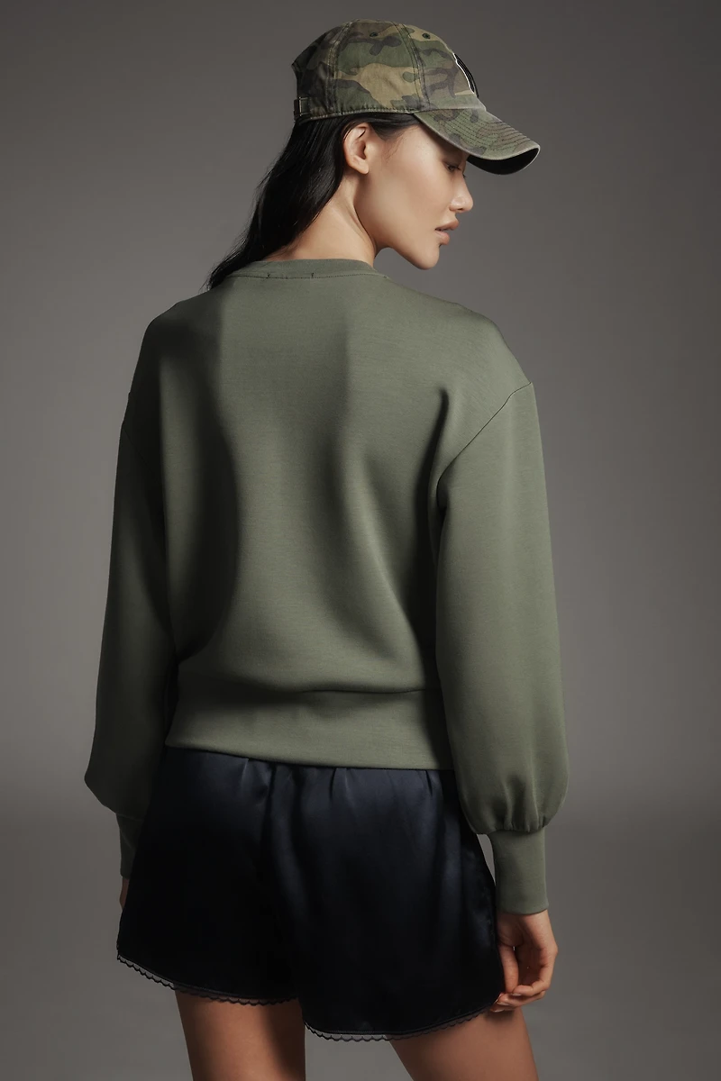 Scotch & Soda Balloon-Sleeve Crew-Neck Sweatshirt