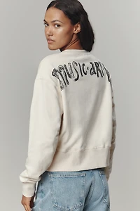 Scotch & Soda Washed Artwork Cotton Sweatshirt