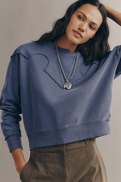 Scotch & Soda Studded Long-Sleeve Pullover