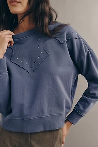 Scotch & Soda Studded Long-Sleeve Pullover