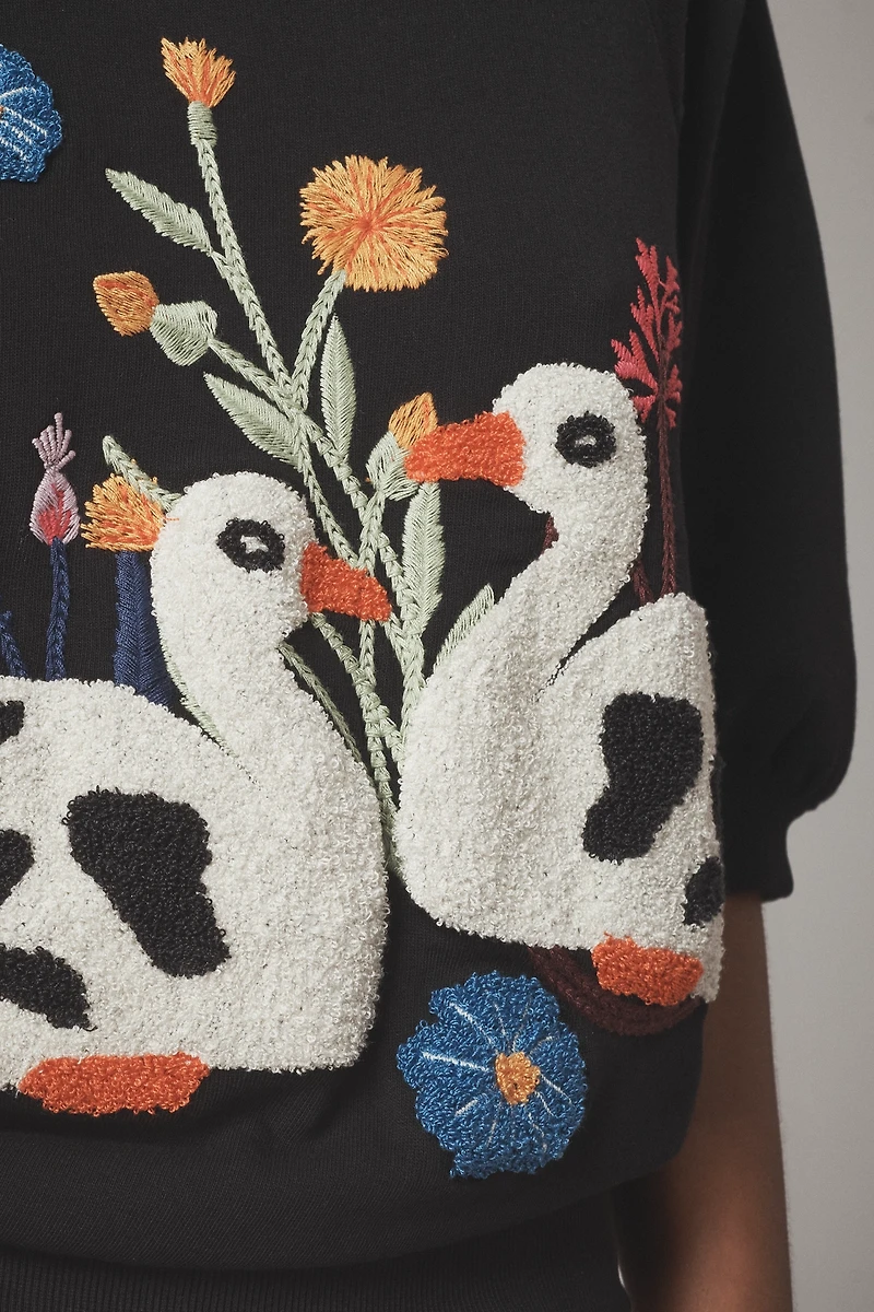 By Anthropologie Tufted Duck Sweatshirt