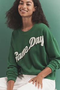 Maeve Game Day Crew-Neck Sweatshirt
