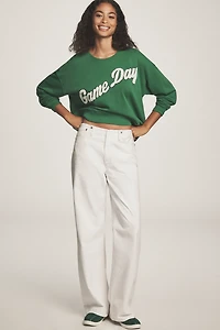 Maeve Game Day Crew-Neck Sweatshirt