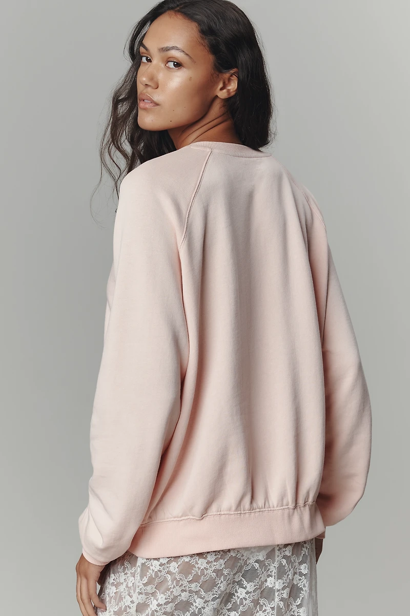 By Anthropologie Long-Sleeve Graphic Sweatshirt