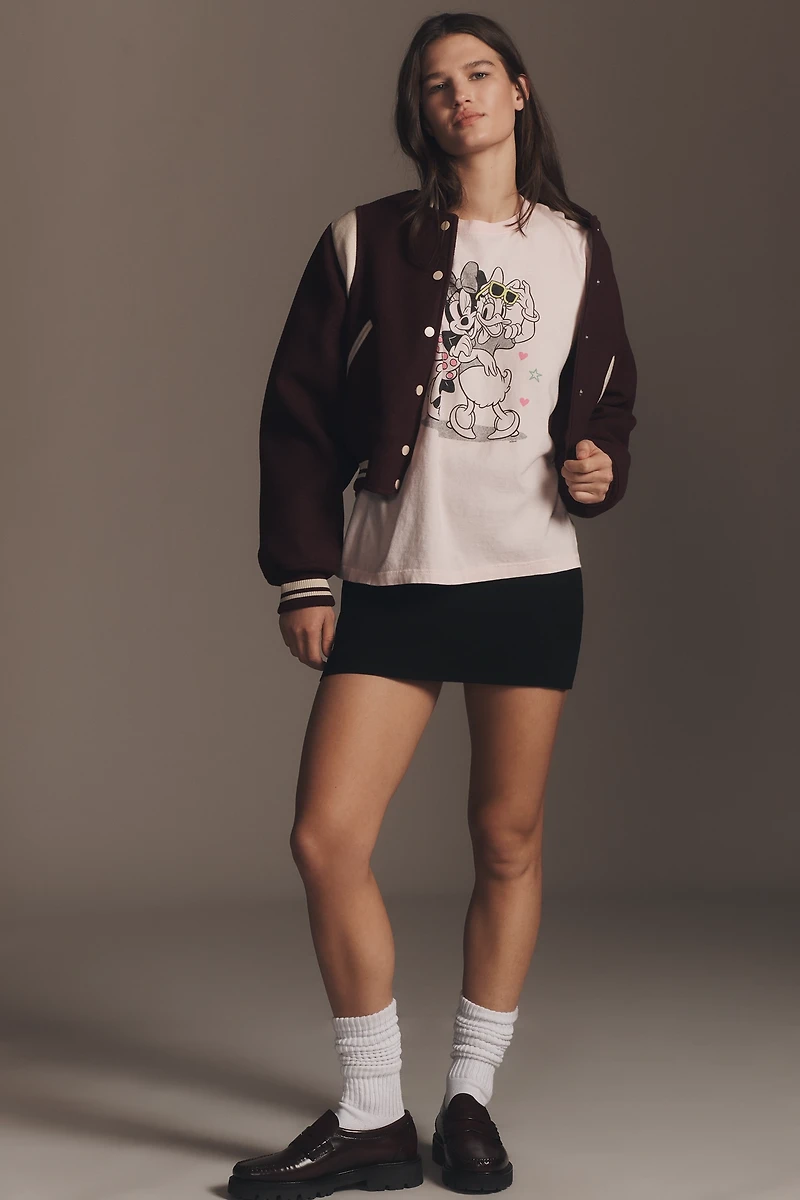 Junk Food x Anthropologie Minnie Mouse & Daisy Duck Graphic Tee