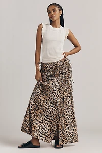 Maeve Ruffled Crew-Neck Tank
