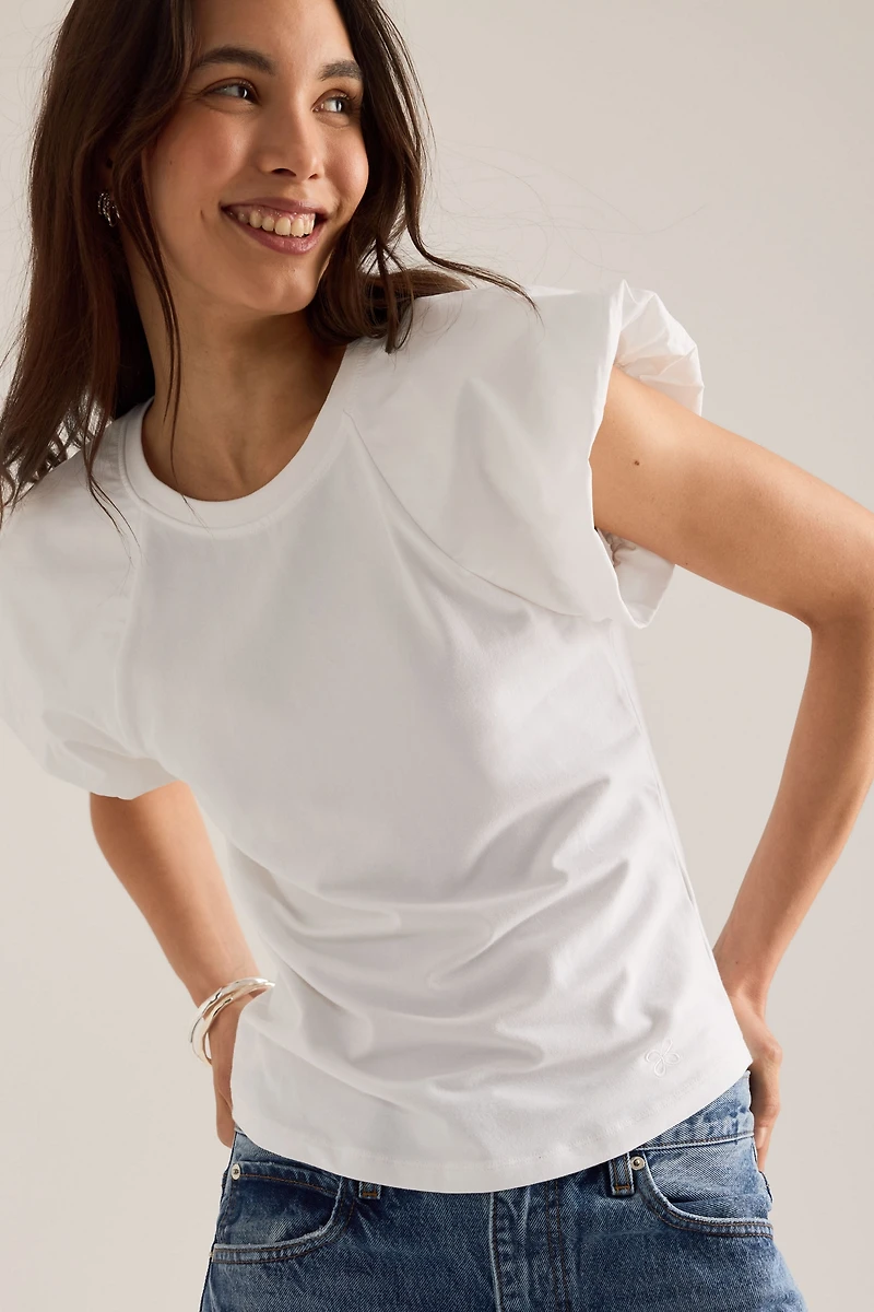 Maeve Cloud Flutter-Sleeve Tee