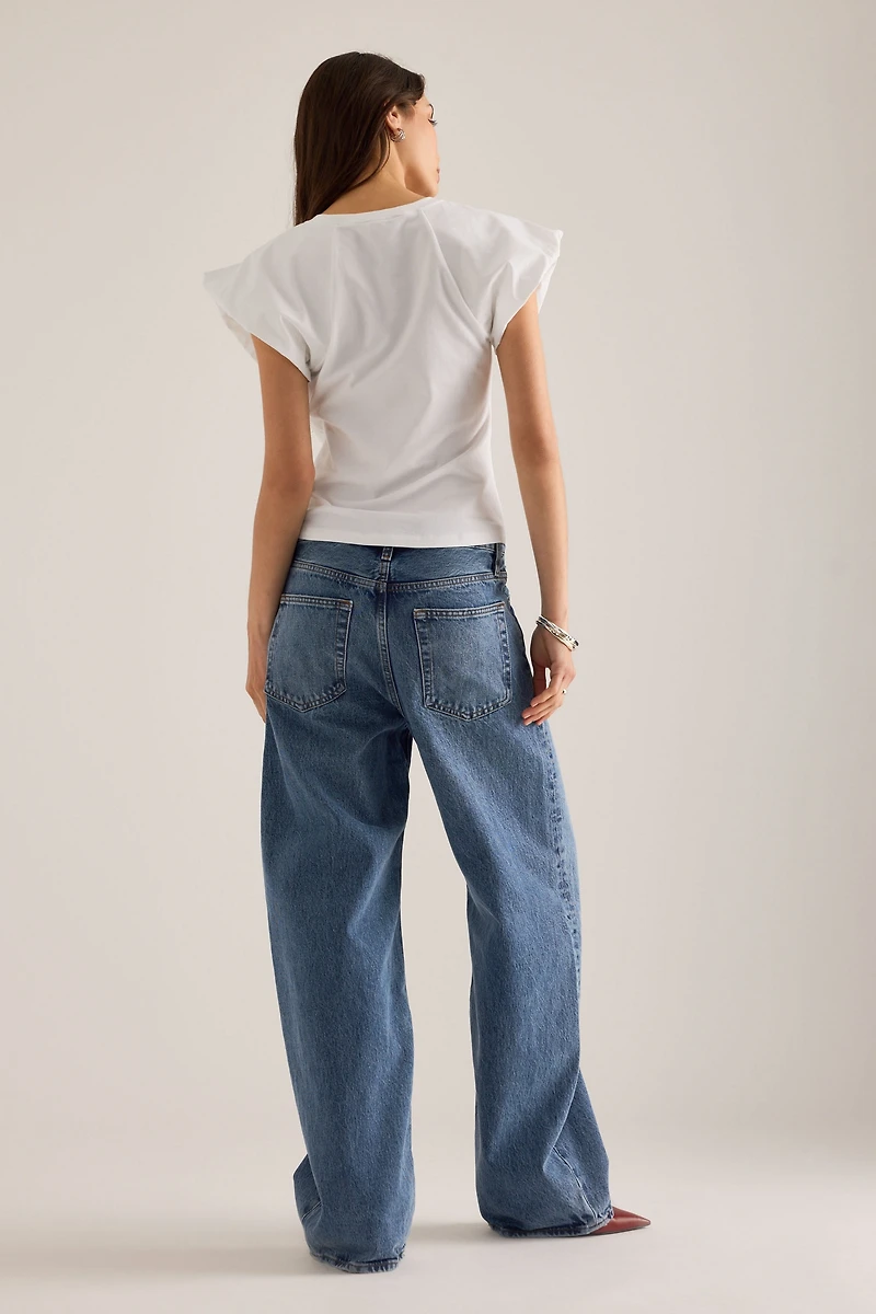 Maeve Cloud Flutter-Sleeve Tee