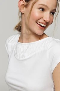 Maeve Iris Cap-Sleeve T-Shirt