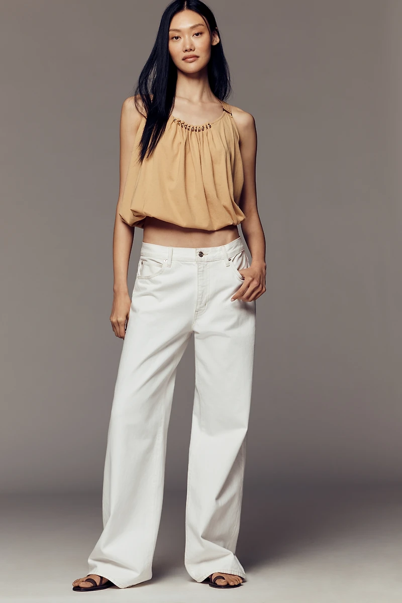 By Anthropologie Embellished Bubble Top