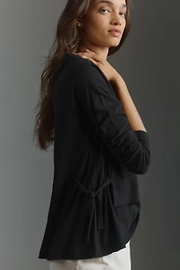 Wilt Long-Sleeve Mixed Media Double Layer Top