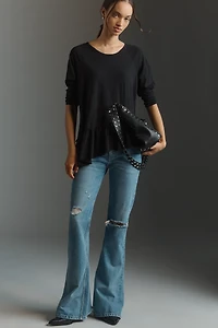 Wilt Long-Sleeve Raglan Asymmetric Top