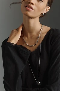 Wilt Long-Sleeve V-Neck Empire Seam Top