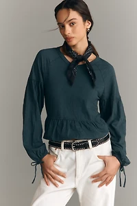 Wilt Wide Neck Long Sleeve Top
