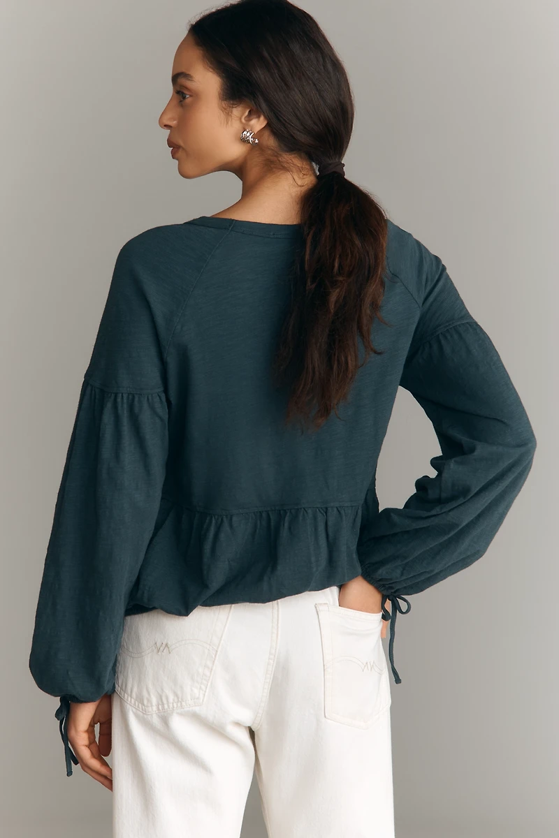 Wilt Wide Neck Long Sleeve Top