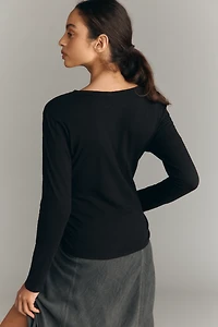 Wilt Round Neck Long Sleeve Top