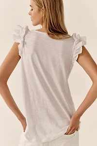 Wilt Ruffle Sleeve Tee