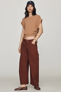 Wilt 100% Cotton Ruched Tee