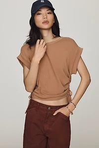 Wilt 100% Cotton Ruched Tee