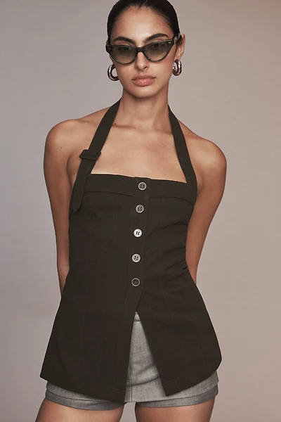 Dolan Left Coast Square-Neck Knit Vest