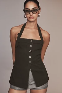 Dolan Left Coast Square-Neck Knit Vest