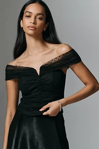 Dolan Left Coast Mesh Off-Shoulder Top