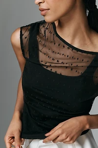 Dolan Left Coast Mesh Twofer Top