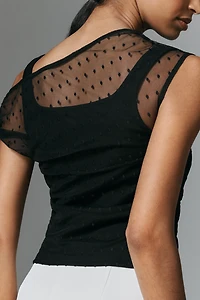 Dolan Left Coast Mesh Twofer Top