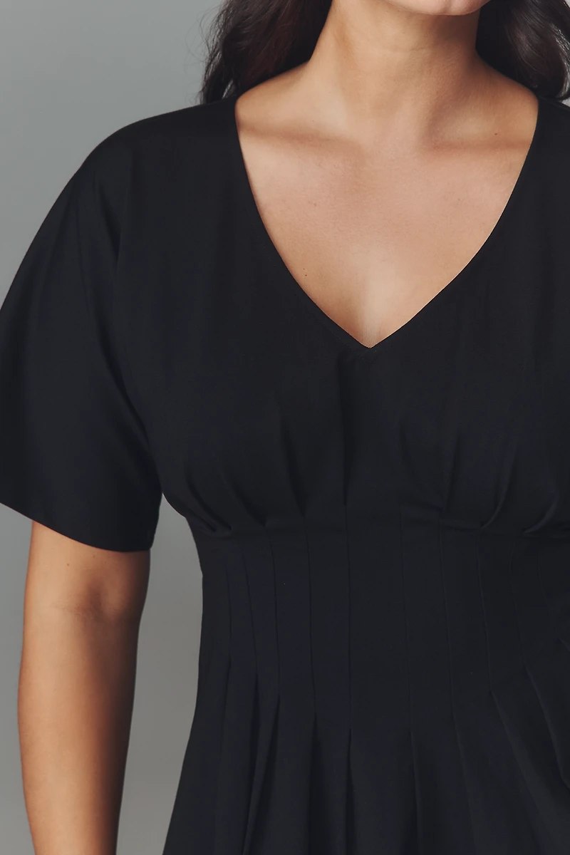 Dolan Left Coast Pleated Peplum Top