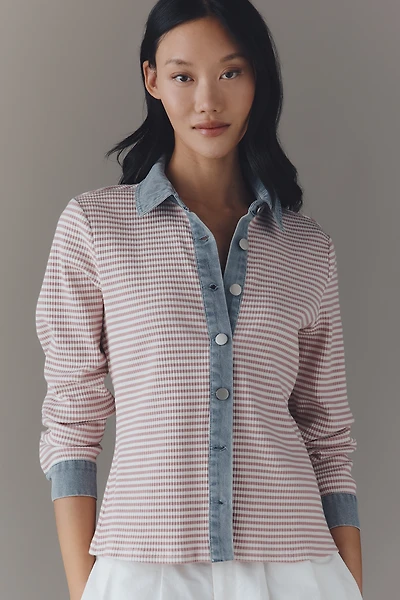 Dolan Left Coast Denim Mixed Cardigan