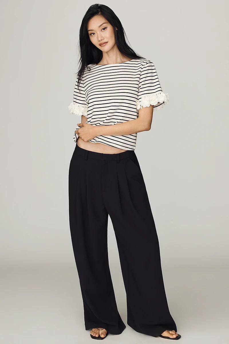 Dolan Left Coast Cotton Floral-Sleeve Tee