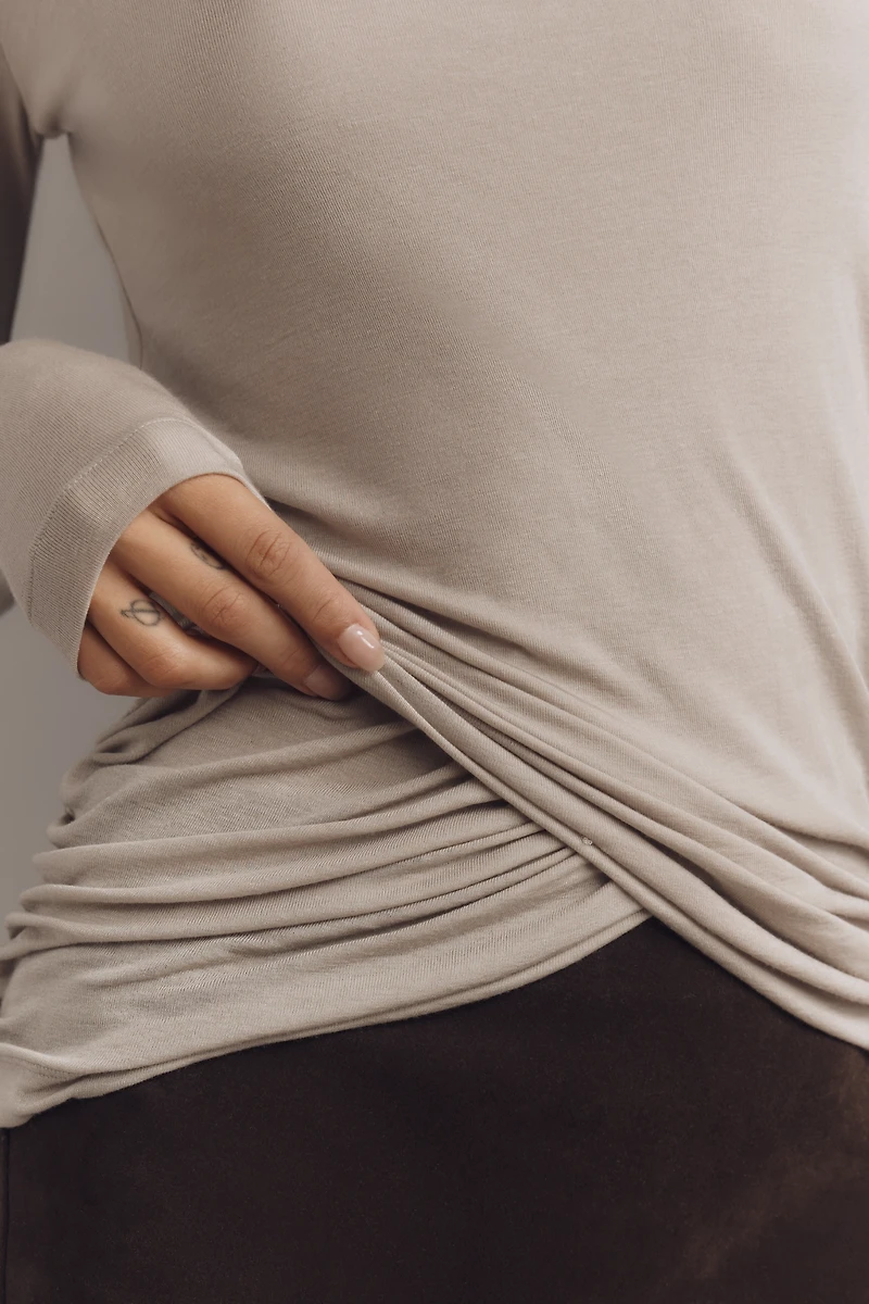 AGOLDE Eve Long-Sleeve Twist Tee