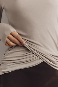 AGOLDE Eve Long-Sleeve Twist Tee