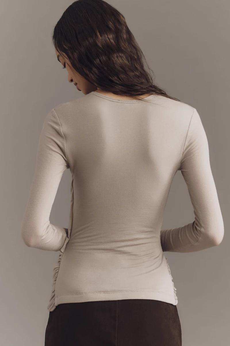 AGOLDE Eve Long-Sleeve Twist Tee