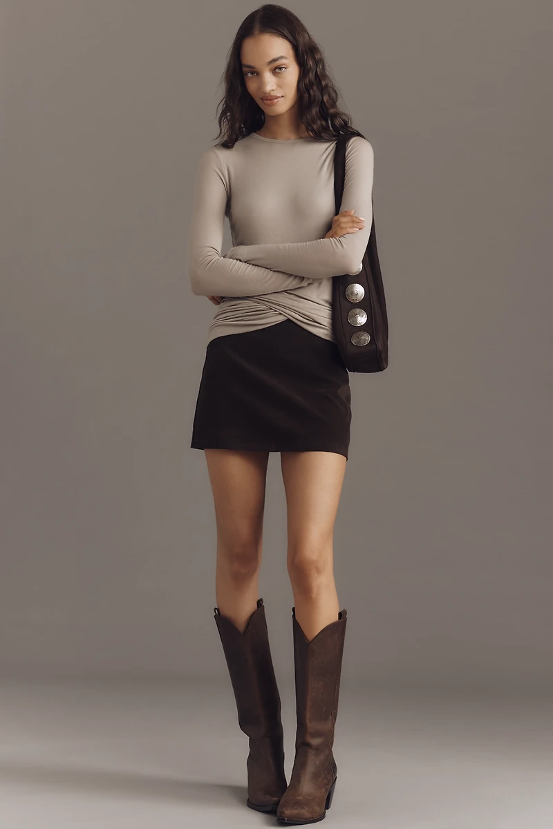 AGOLDE Eve Long-Sleeve Twist Tee