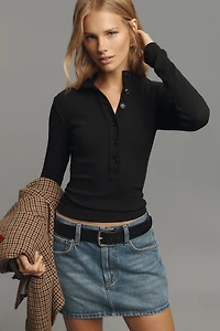 Citizens of Humanity Sheena Long-Sleeve Henley Top