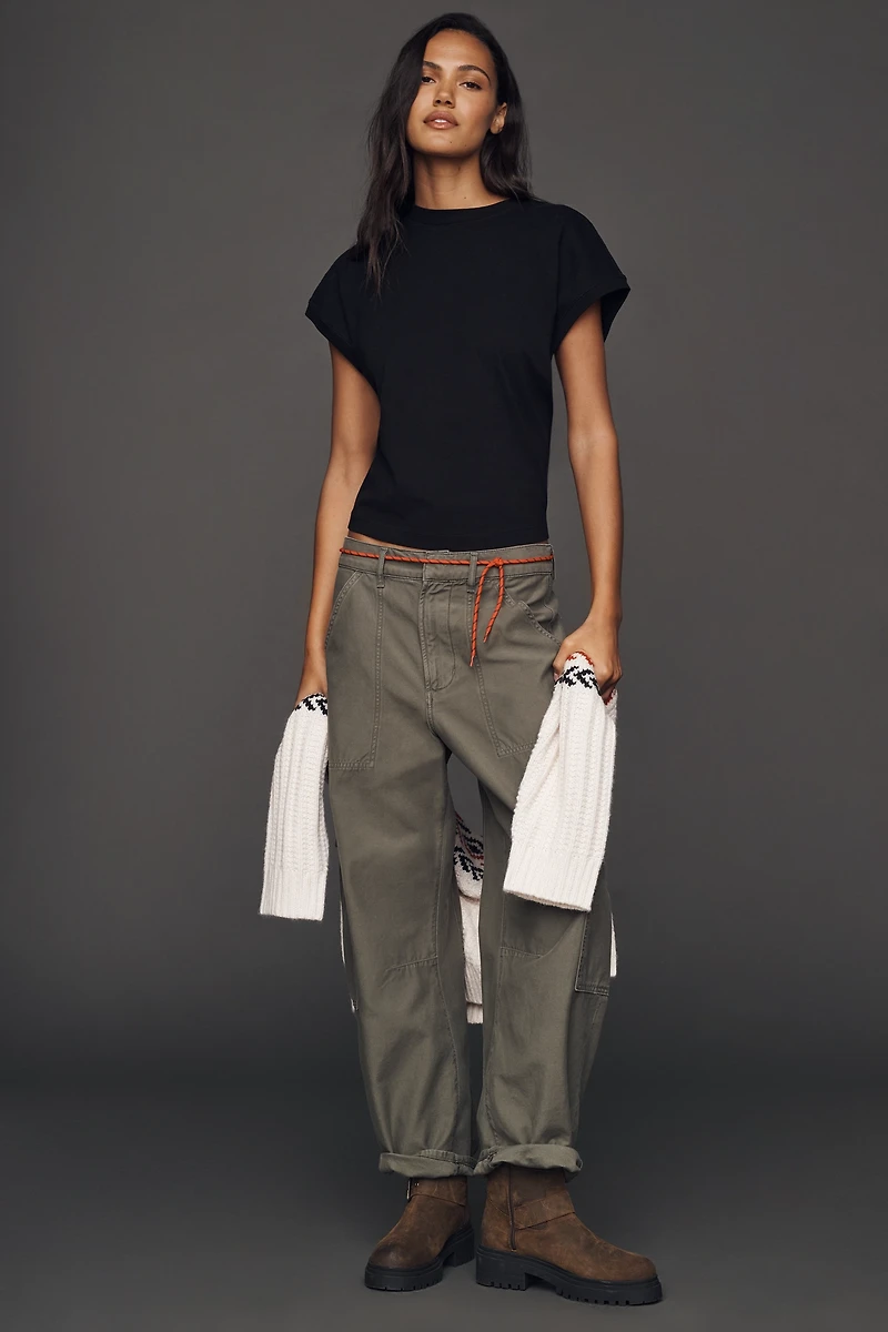 AGOLDE Meg Cotton Cap-Sleeve T-Shirt