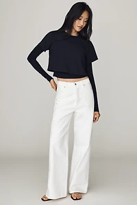 AGOLDE Romily 100% Cotton Long-Sleeve Tee