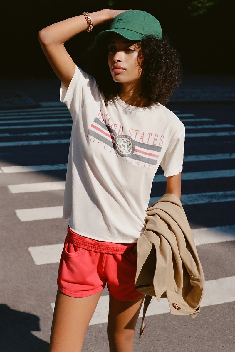 Retro Brand Cotton Soccer Tee