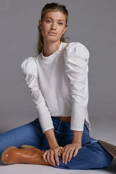 Nation Los Angeles Zeta Puff-Sleeve Top